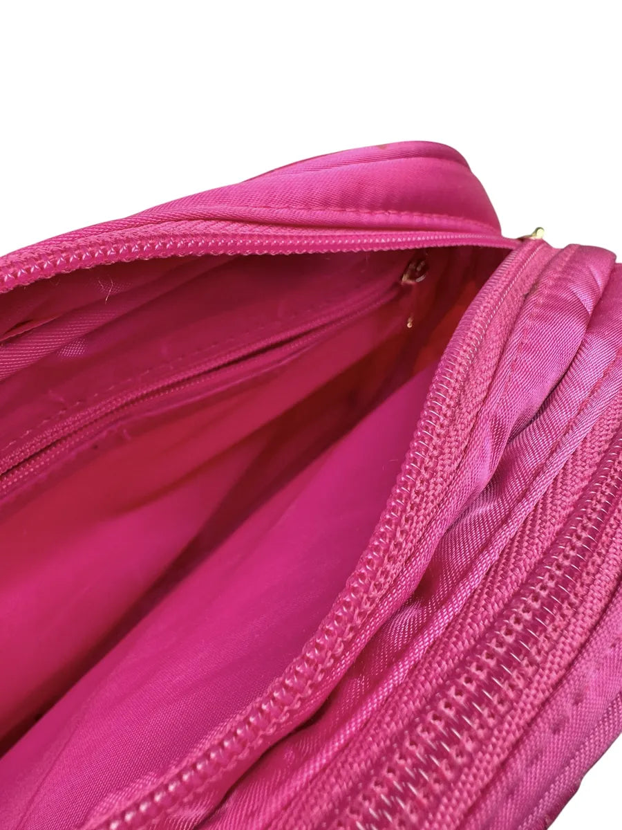 Borsa Vintage El Campero Trapuntata Fucsia a Spalla