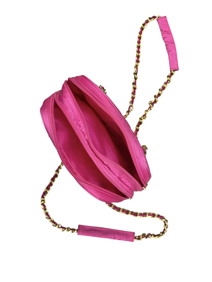 Borsa Vintage El Campero Trapuntata Fucsia a Spalla
