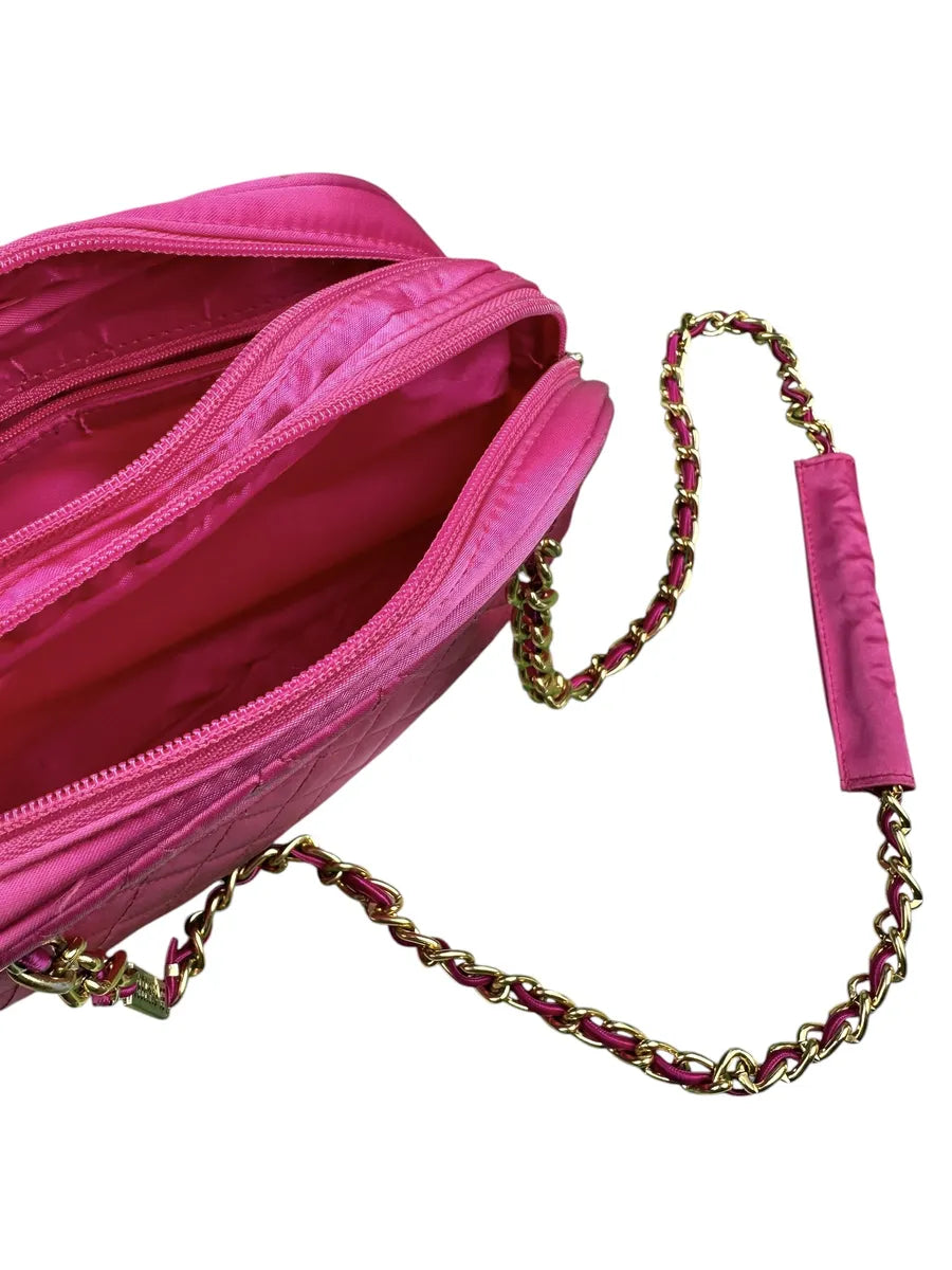 Borsa Vintage El Campero Trapuntata Fucsia a Spalla