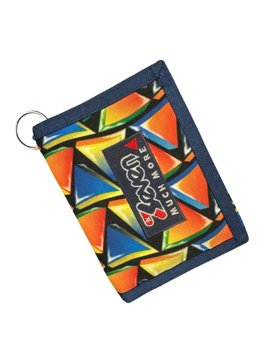 Portafoglio Unisex Vintage Seven "Much More" con Fantasia Geometrica Multicolor - abbigliamento e vestiti vintage