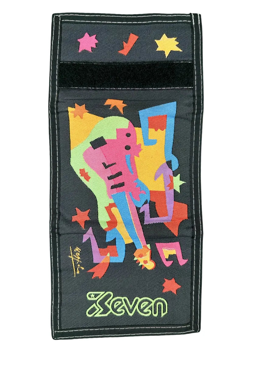 Portafoglio Unisex Vintage Seven x Ugo Nespolo Collection con Grafica Pop Art Chitarra - abbigliamento e vestiti vintage