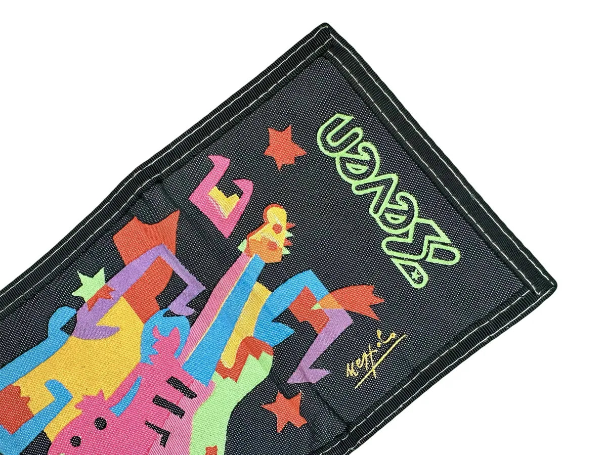 Portafoglio Unisex Vintage Seven x Ugo Nespolo Collection con Grafica Pop Art Chitarra - abbigliamento e vestiti vintage